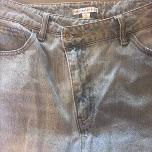 And Now This Jeans - Offset zipper/waist - Size 30